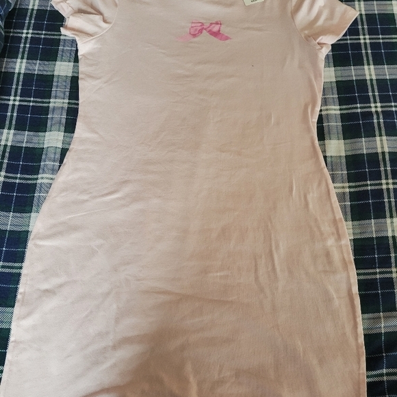 Pink Dress with Bow Detail - Picture 1 of 4
